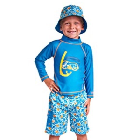 UV SKINZ UPF 50+ BOYS 3-Piece Swim Set | 12/18m - Picture 1 of 5